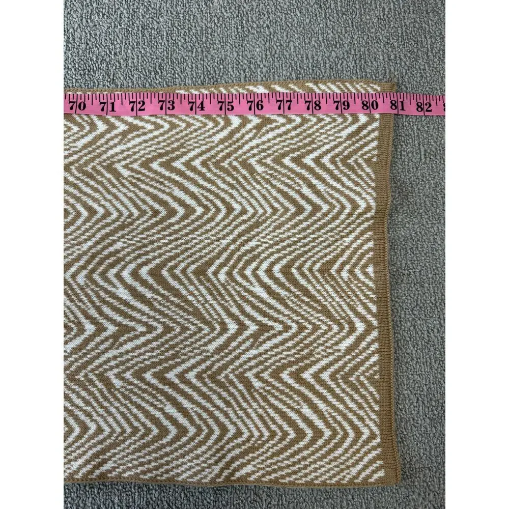 Vera Bradley Scarf Shawl Beige Animal Zebra Print Knit Rectangle